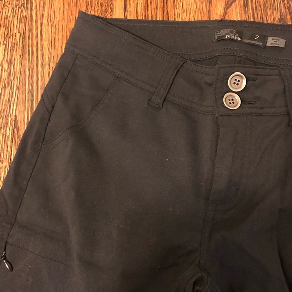 Prana size 2 Mountain Equipment Co-op MEC Black Stretch Hiking Pants - Picture 6 of 13